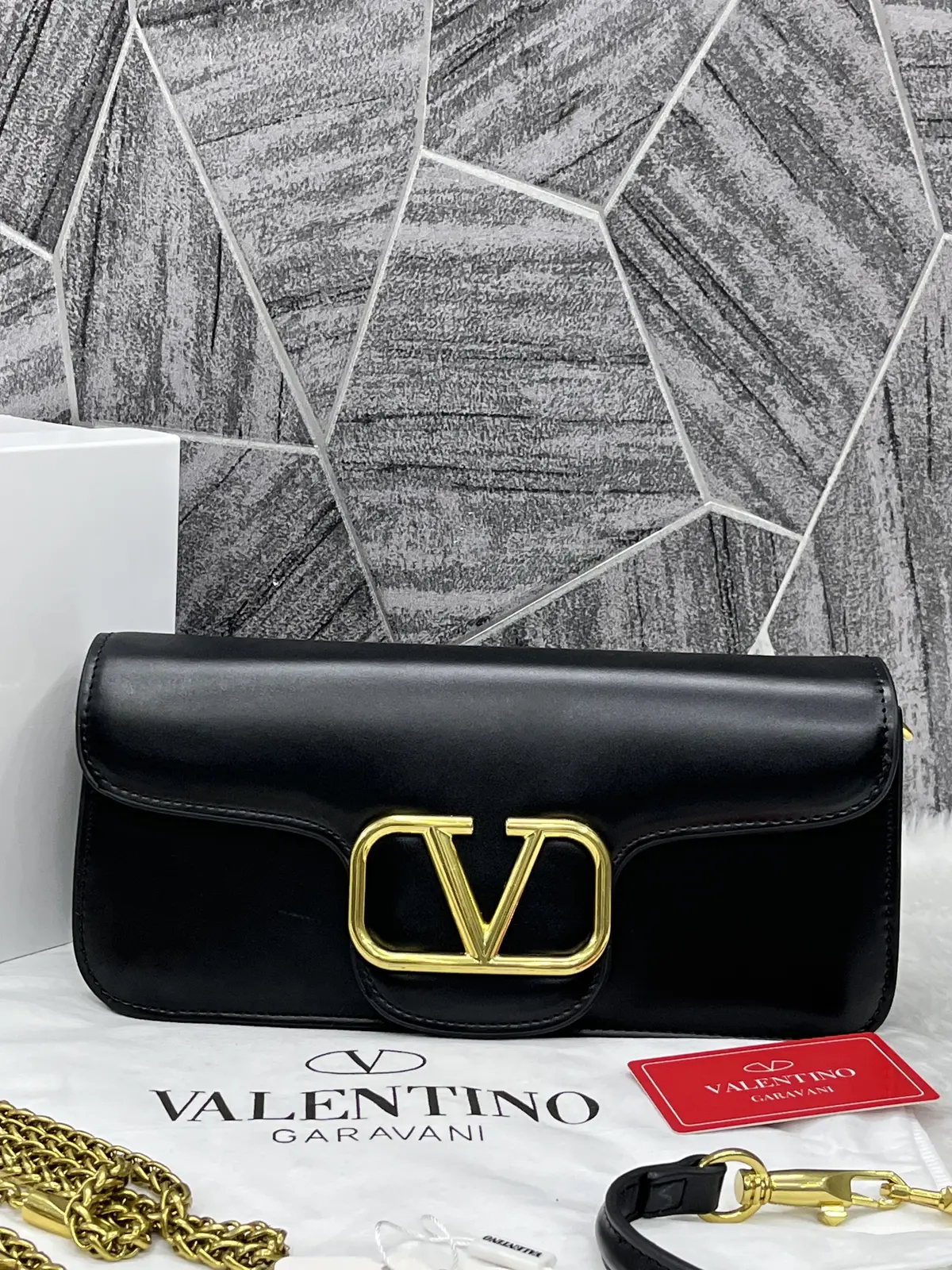 Valentino V Loco Black Large Shoulder Bag With OriginalBox - Image 4