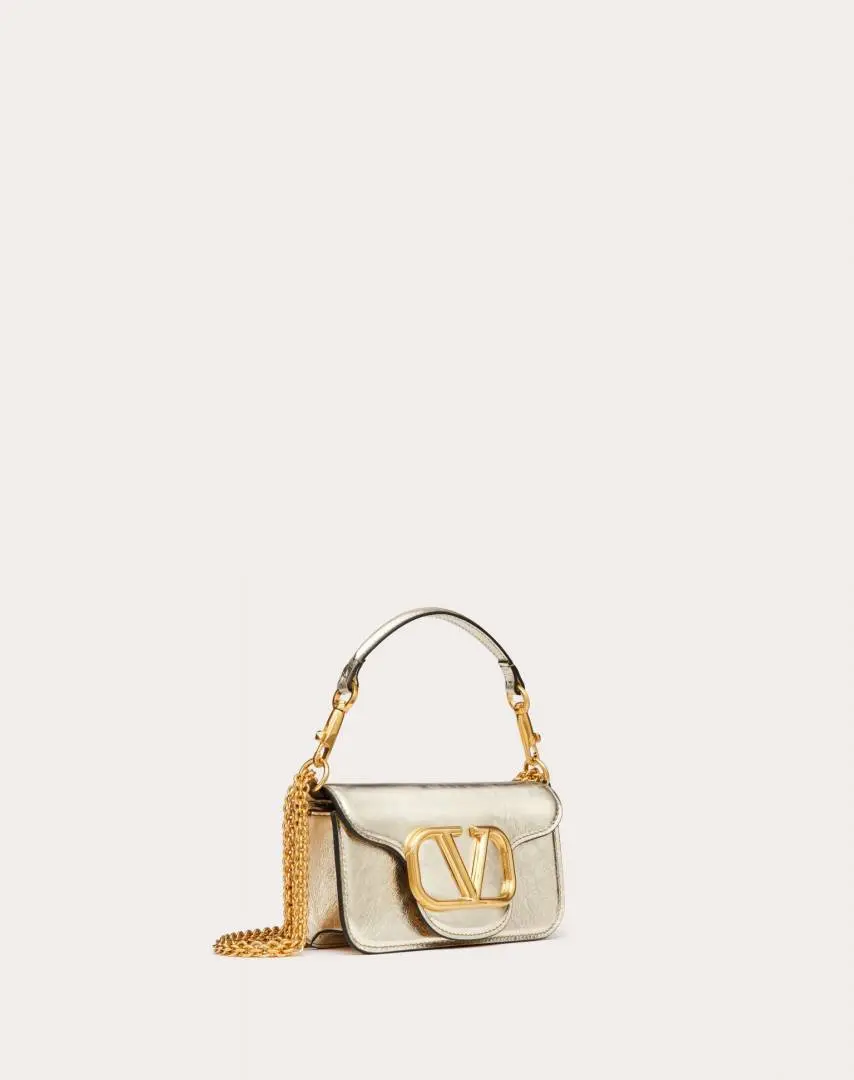Valentino VLogo Silver Small ShoulderBag With OriginalBox DustCover - Image 6