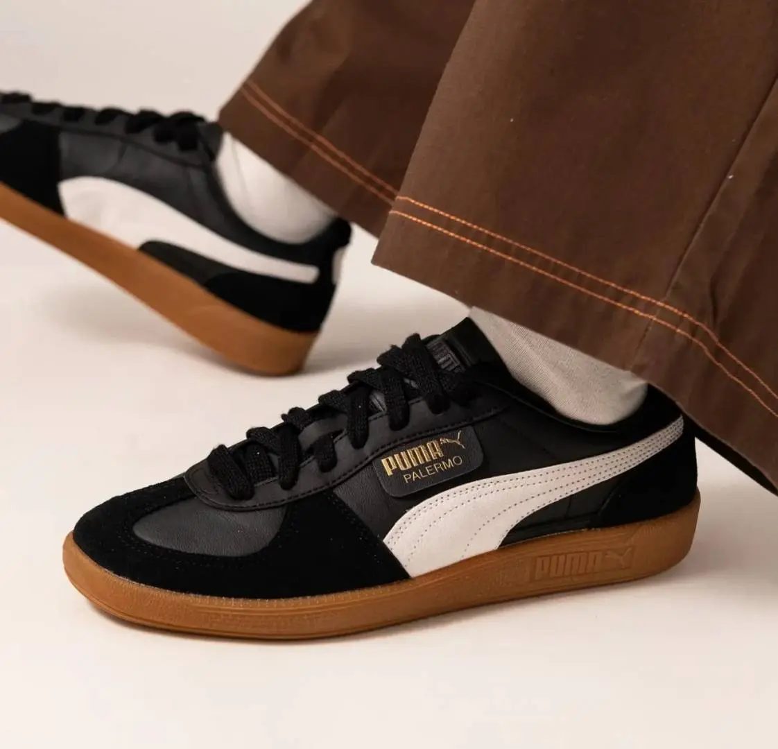 Puma Palermo Black Feather Grey Gum - Image 2