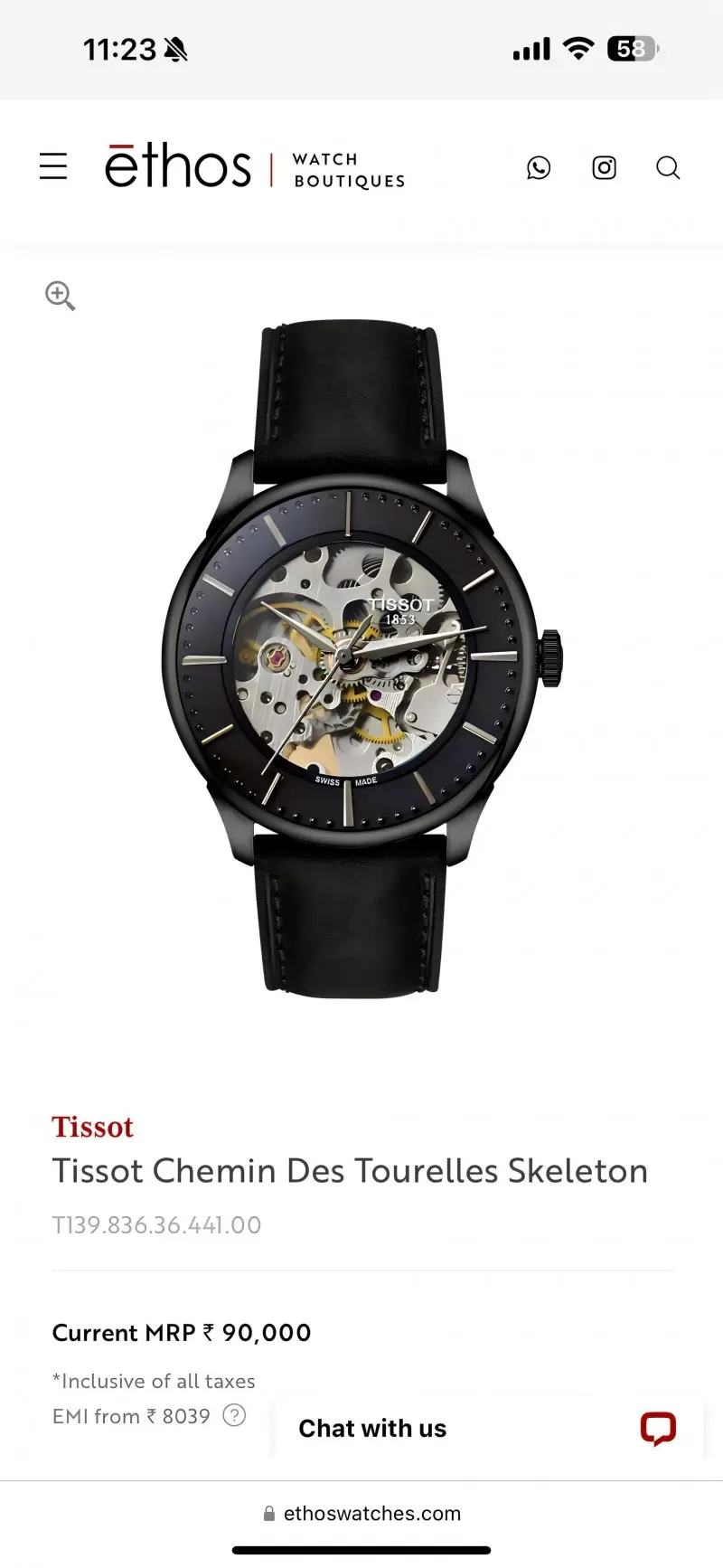 Tissot 1853 Chemin Skeleton - Image 2