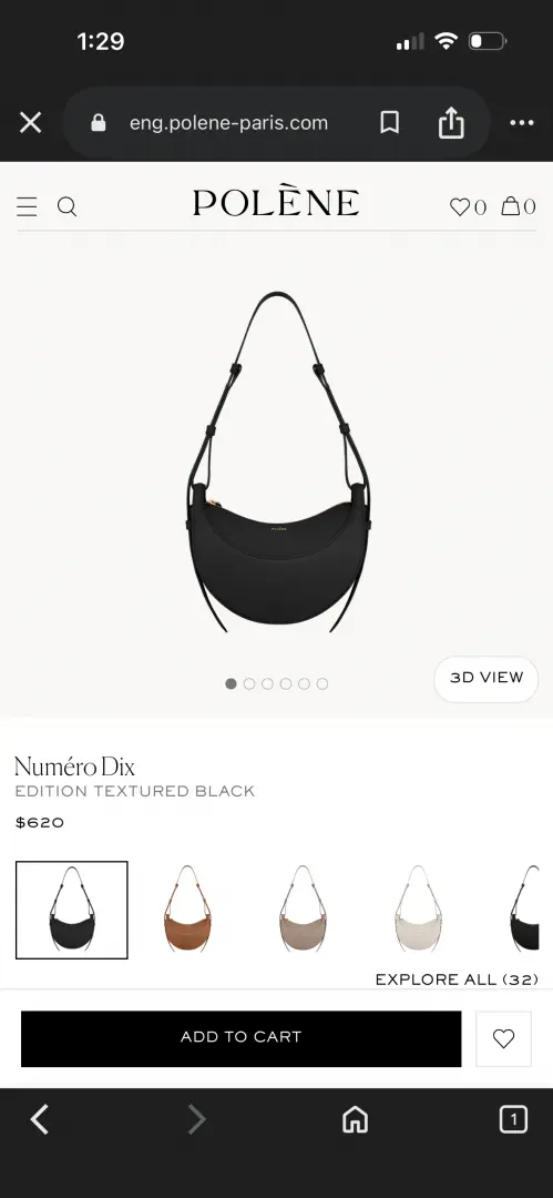 Polenne Numero Dix Crossbody Shoulder Bag With Original Box Packing - Image 6