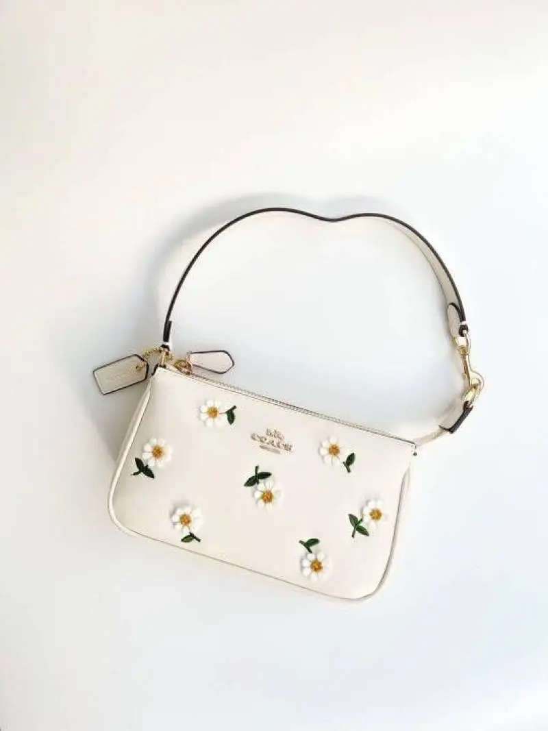Coach Nolita 19 Daisy With OriginalBox PearlChain SmallShoulderChain BoxPacking - Image 5