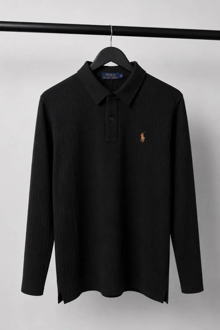 Polo Ralp Laure-n Full Sleeves Textured Knit Polo 1056 Sale Offer VS1000