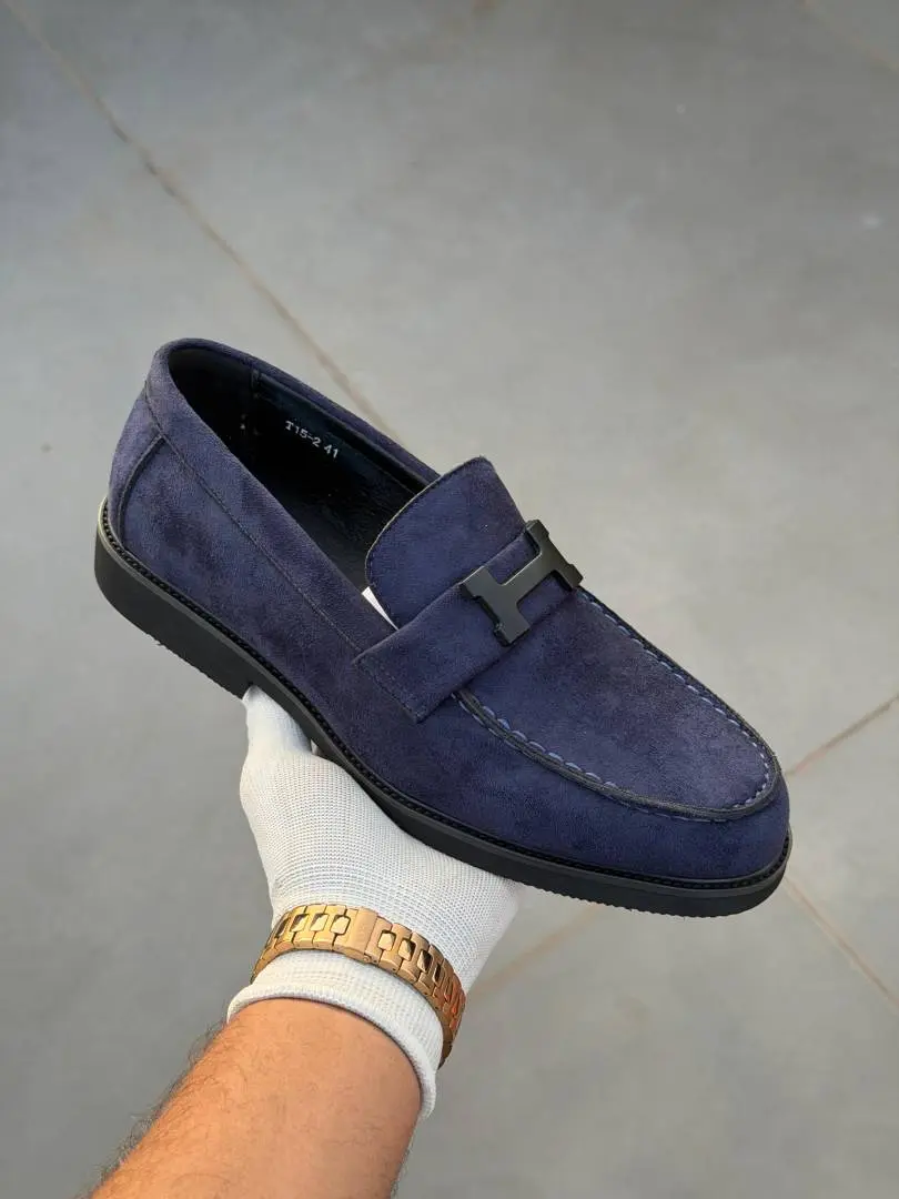 Herrme s Premium Suede Loafer Navy
