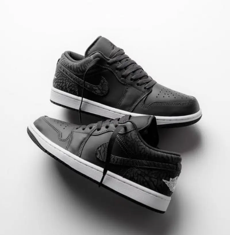 air jordan 1 low black elephant