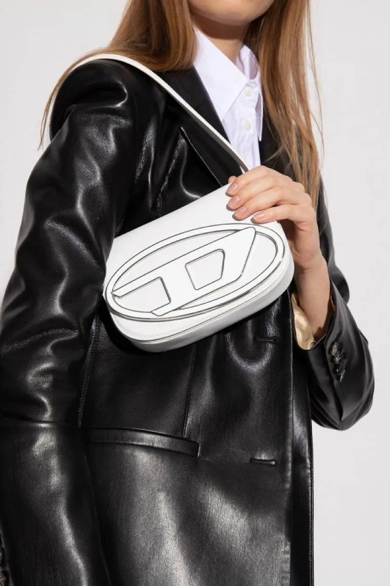 Diessel 1DR Shoulder Bag With OG Box & Dust Bag & Extra Shoulder Strap (White - 441) - Image 5