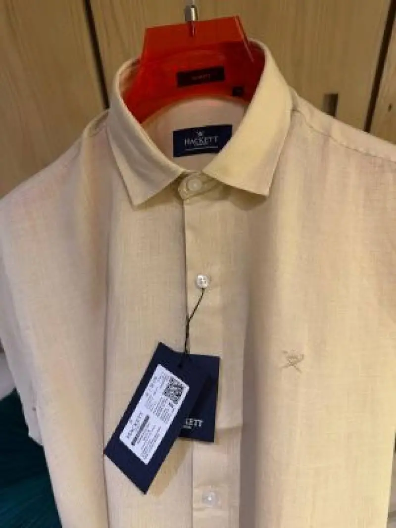 HACKET- IMPORTED STORE ARTICLE SHIRT BEIGE COLOURx - Image 3