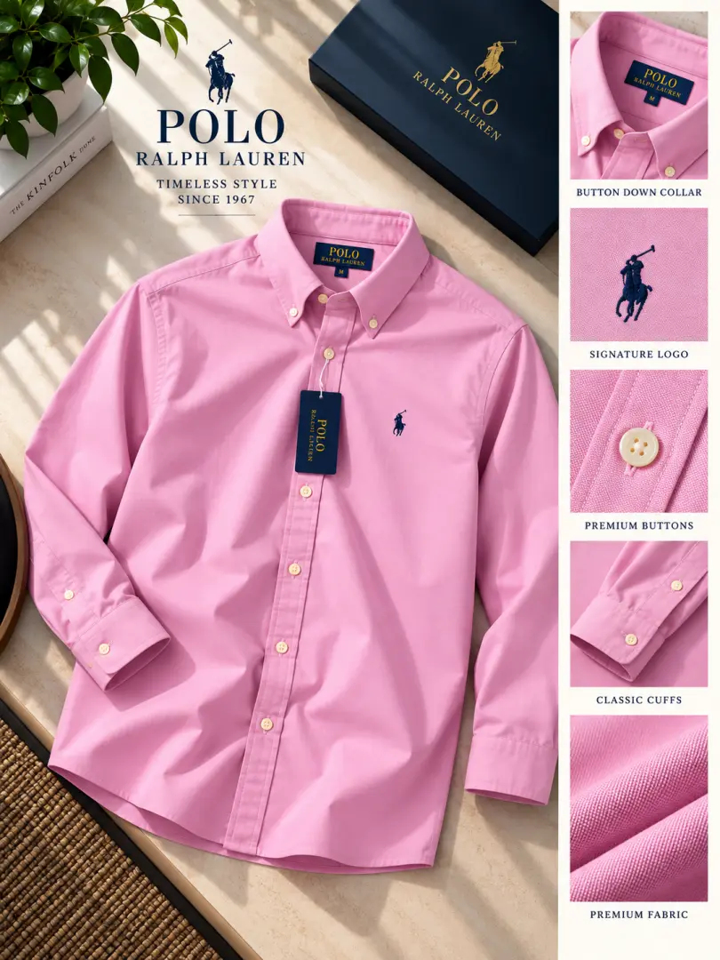 Ralph Lauren Premium Cotton Lycra Shirts 2660