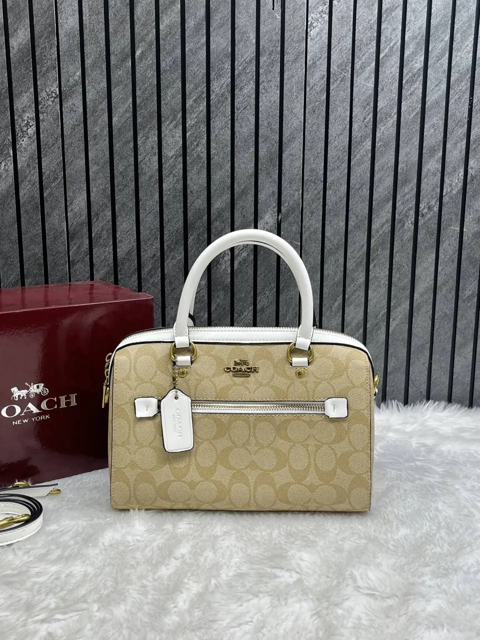 Coach Rowan Large Boston Bag With OriginalBox DustCover - Image 3