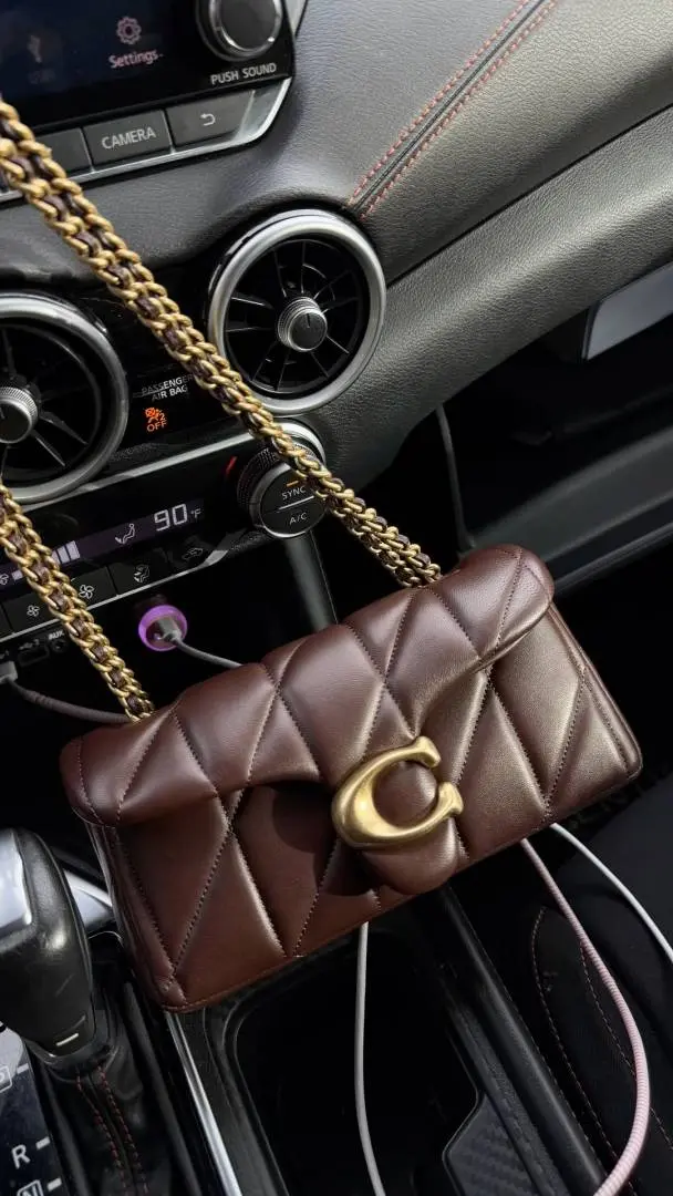 Coach Tabby 20 Quilted Coffee-Gold ShoulderBag With OriginalBox DustCover - Image 4
