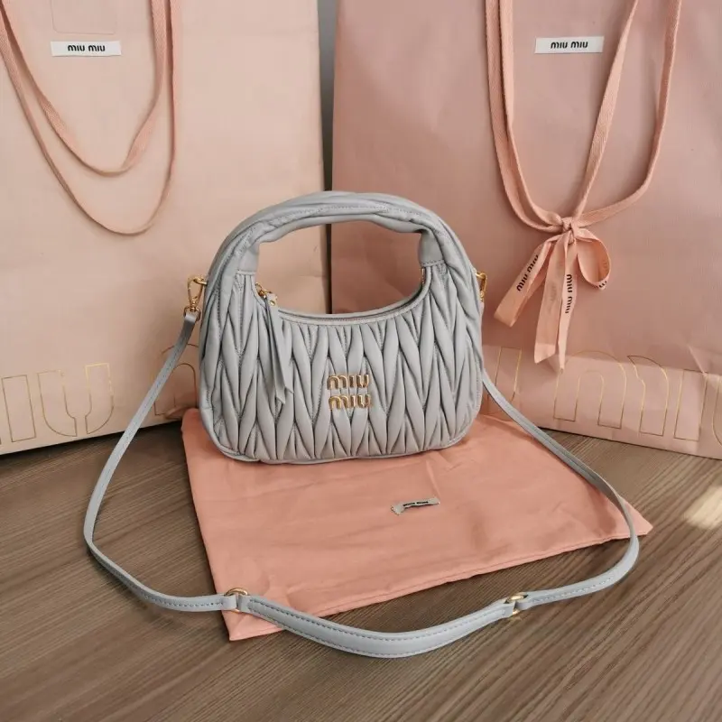 Miu Miu Matelasse Hobo Bag With Original Box Packing - Image 7