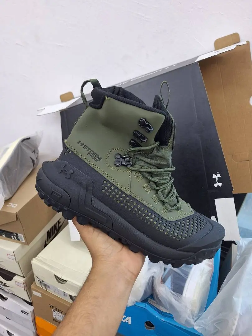 Under Armorr Hovr Raider WP Olive Green Black 605 - Image 4