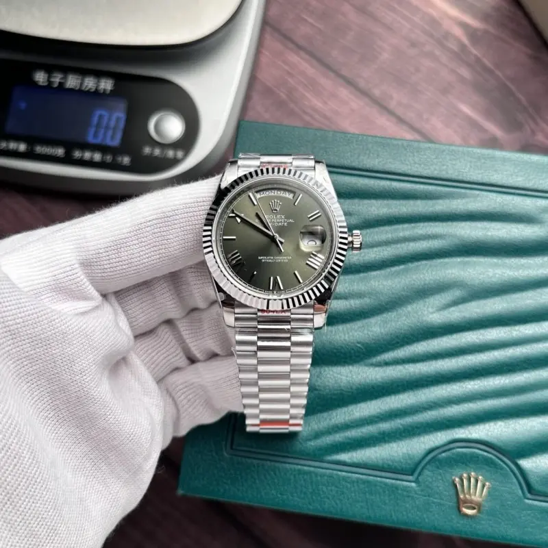Rolex Oyster perpetual Day Date Steel-Green Ref228236 Z-R Quality - Image 5