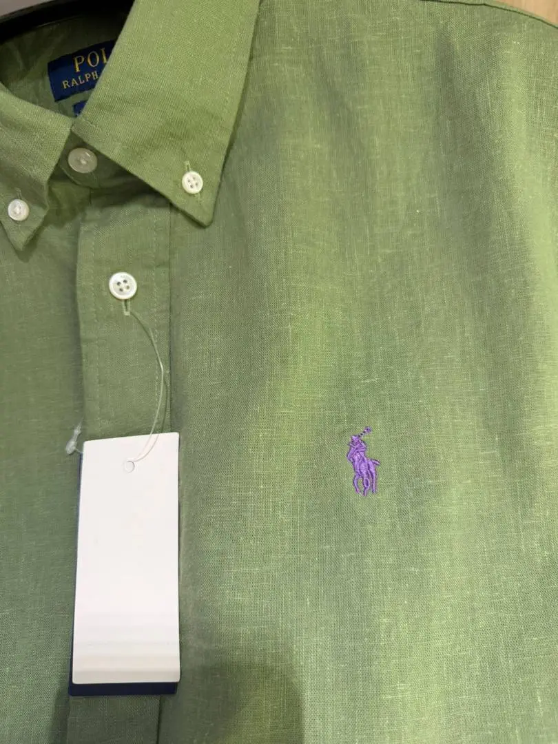 Ralph LAUREN P-OLO IMPORTED STORE ARTICLE SHIRT leelan fabric - Image 5