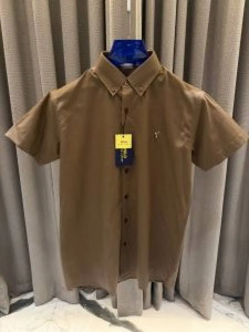 Ralph Lauren Premium Brown Half Shirt - Image 3