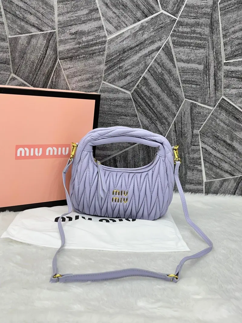 Miu Miu Matelasse Hobo Bag With Original Box Packing - Image 5