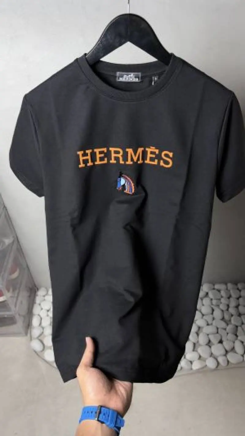 Hermes Signature Logo Premium T-Shirt 1380 - Image 2