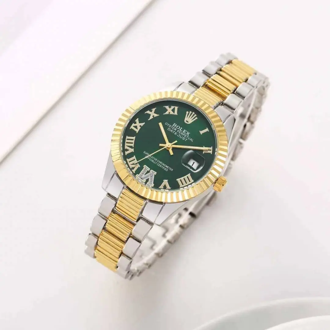 Rolex Oyster Perpetual Date Just 2Ton-Gold-Green