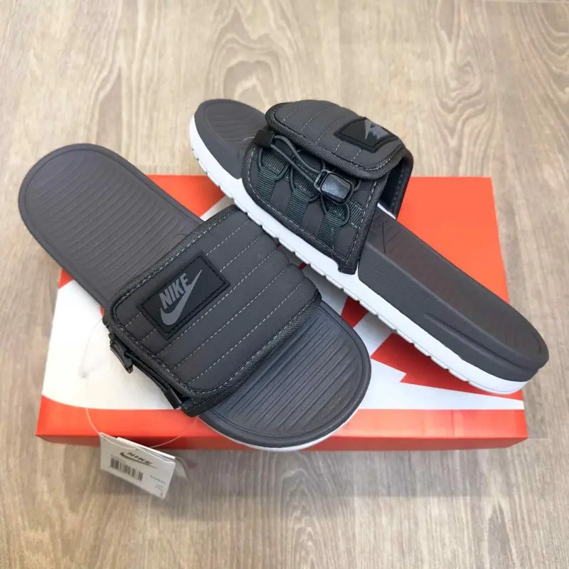 Nike Asuna Adjust Soft Cusion Grey White Slides
