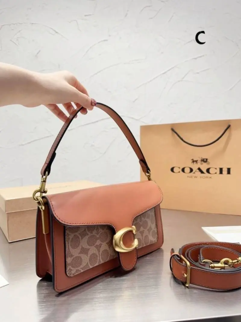 Coach Tabby 26 Shoulder Bag With OG Box & Dust Bag (Printed Brown-246) - Image 3