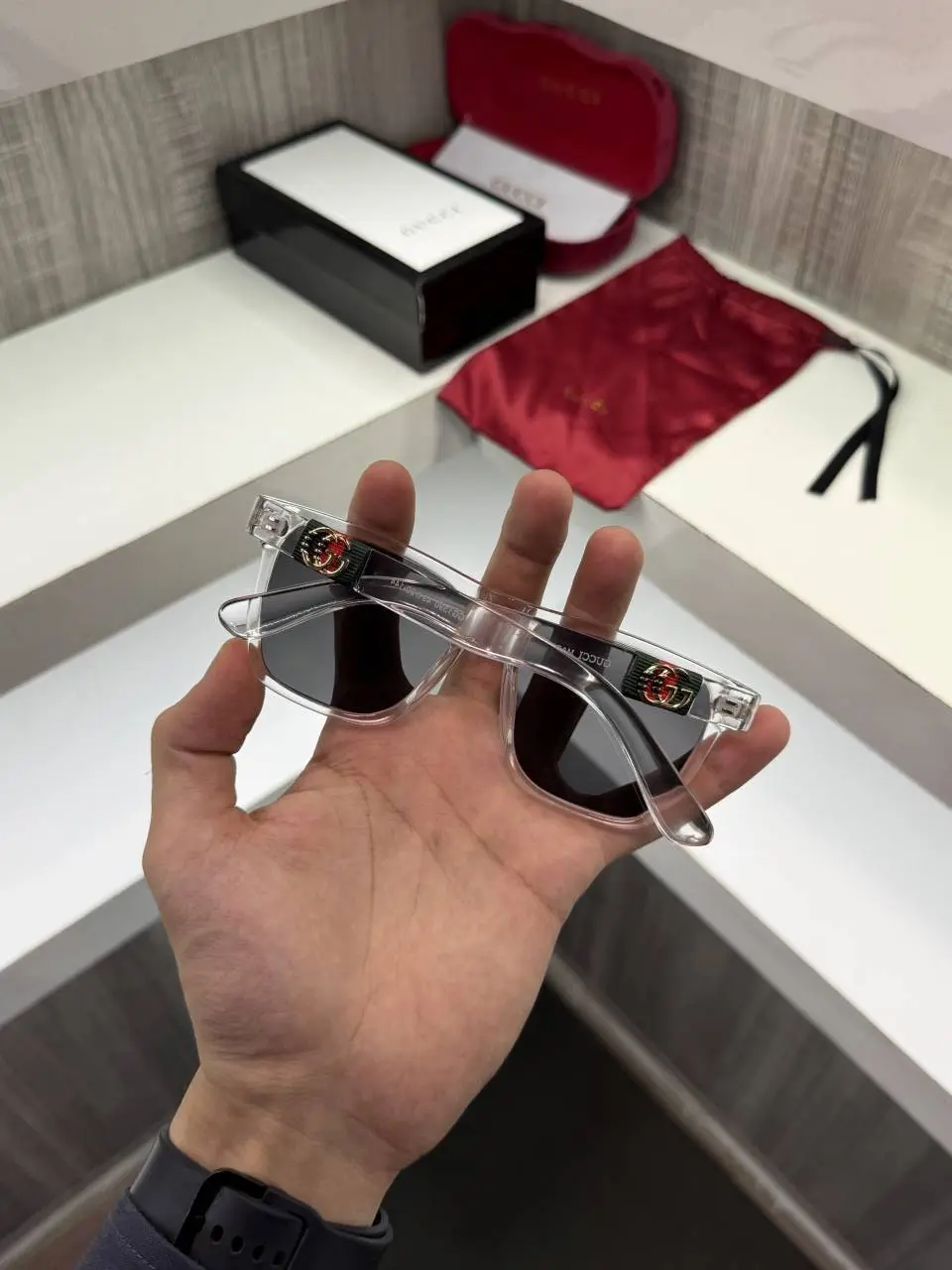 Gucci 1390 Premium sunglass (Ice) - Image 7