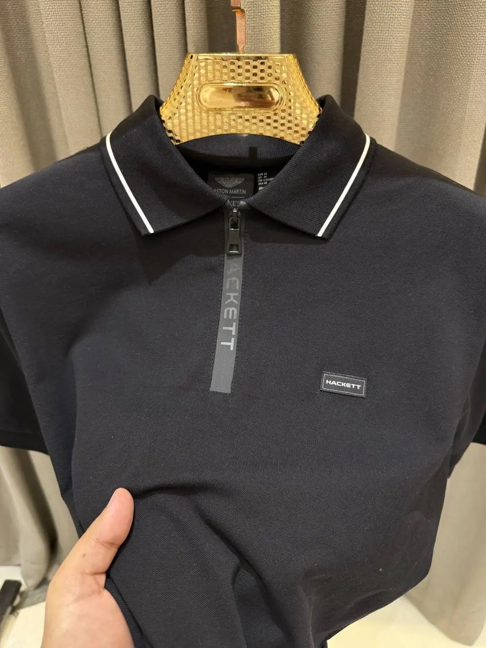 Hackett Black Polo - Image 2