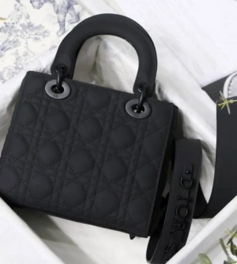 Dior Lady My ABC Matte Black With OG Box & Dust Bag (Black-383) - Image 3