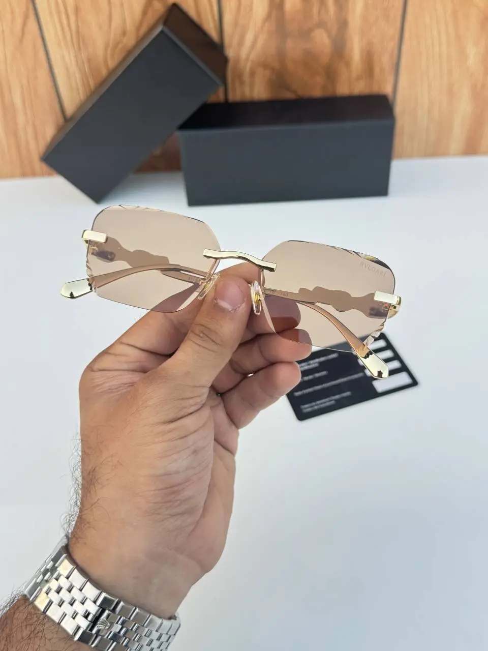 BVLGARI 2514 gold peach brown - Image 4