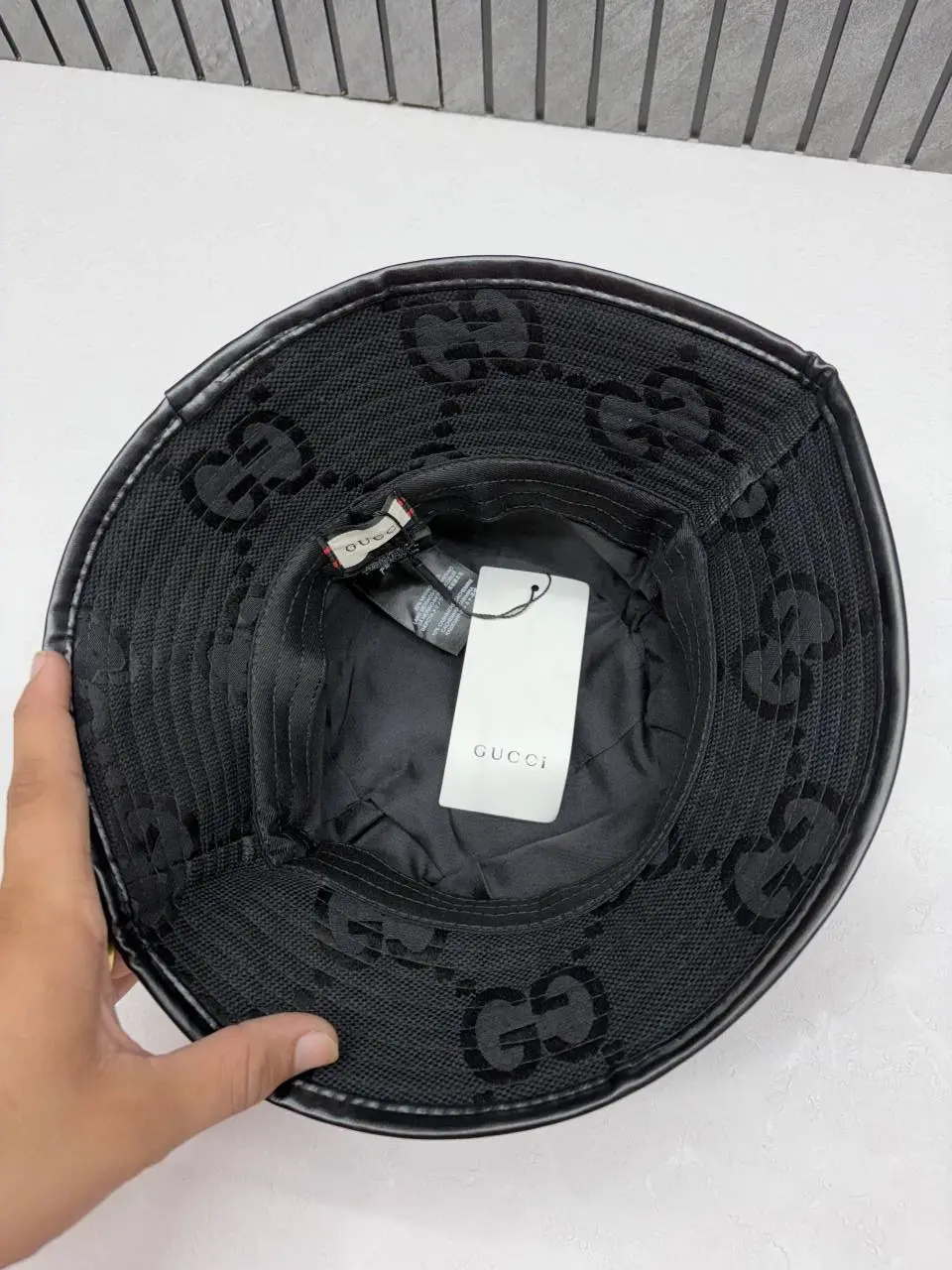 Gucci GG Horsebit Premium Monogram Unisex Bucket Hat - Image 2