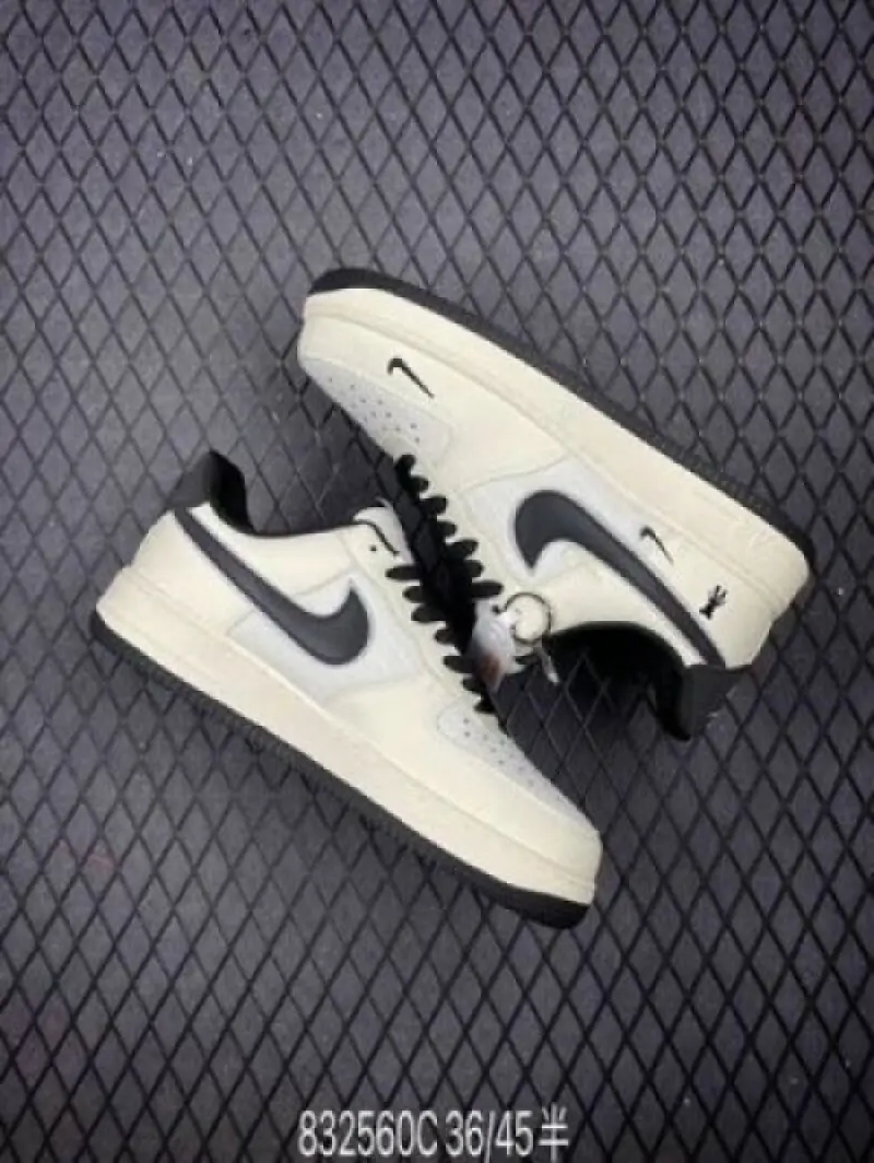 Nike airforce 1 07 low violent bear joint linen beige black sneaker - Image 7