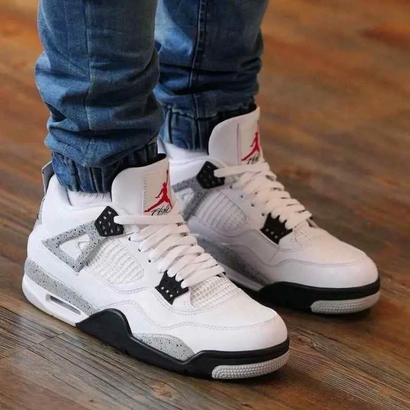 Air Jorda.n Retro 4 White Cement - Image 4