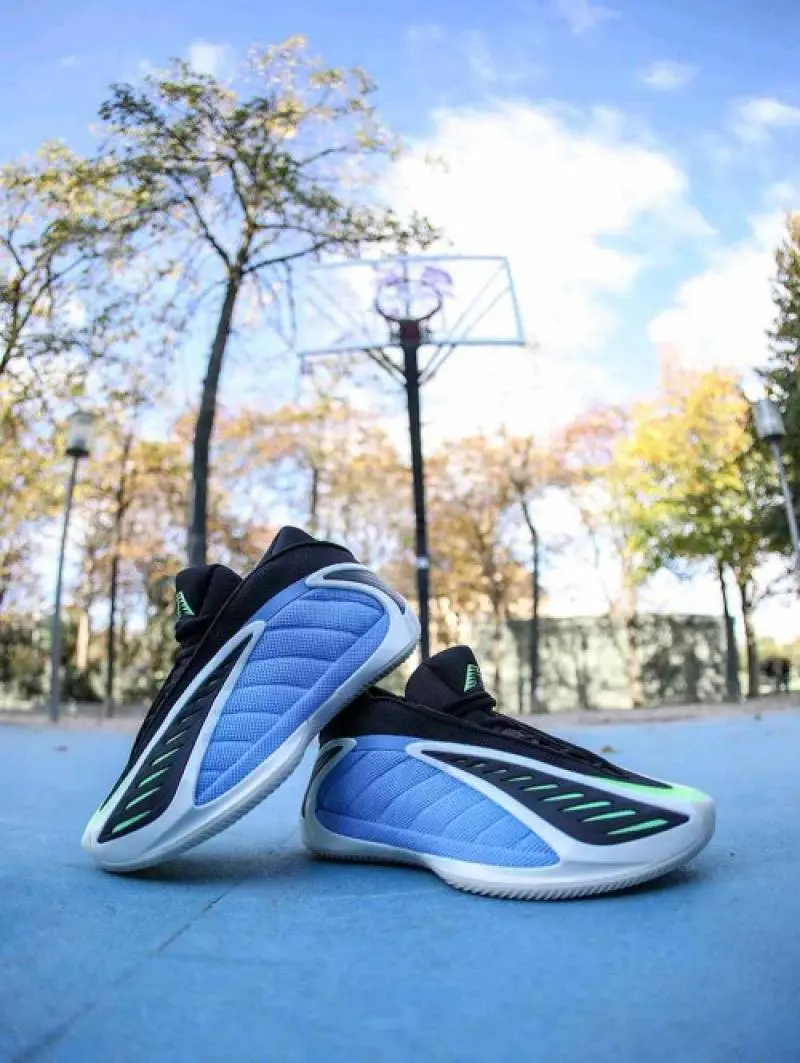 Adidas Anthony Edwards 2 Fusion Blue Zero Metallic Lime Burst - Image 3
