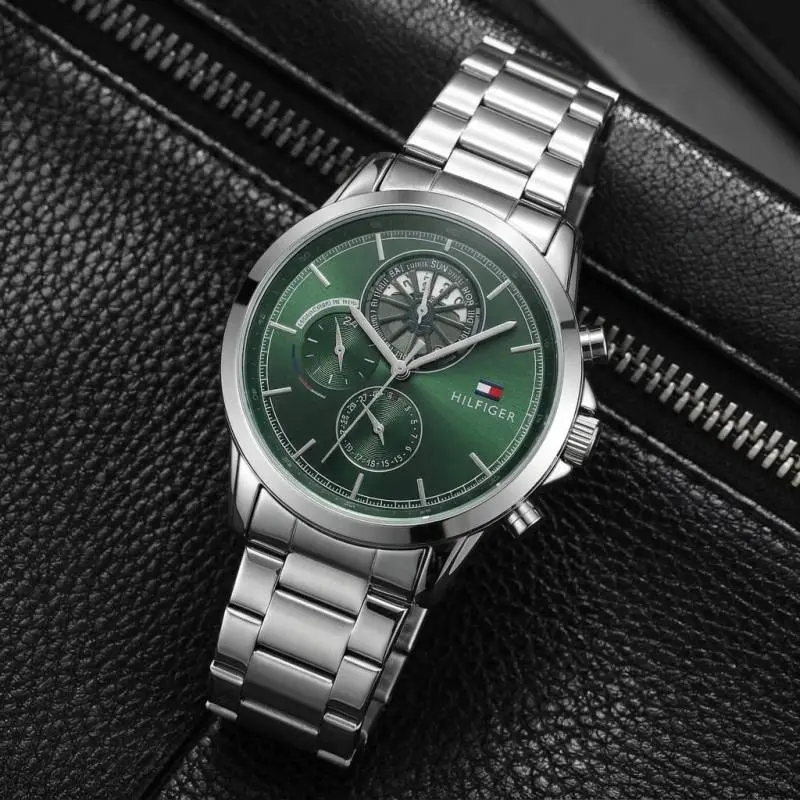 Tommy Hilfige Quartz Multifunction silver green