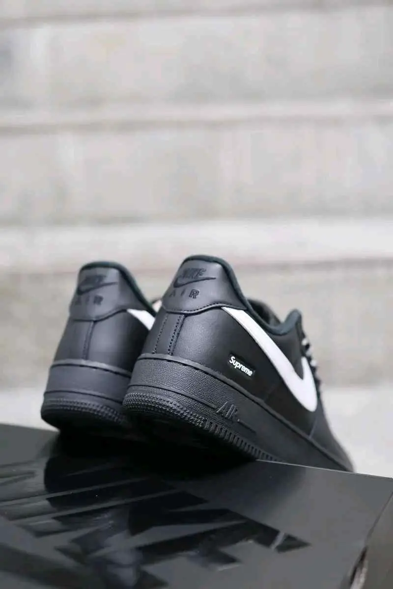 Supreme x Nikkee AirForce 1 Low Black White - Image 3