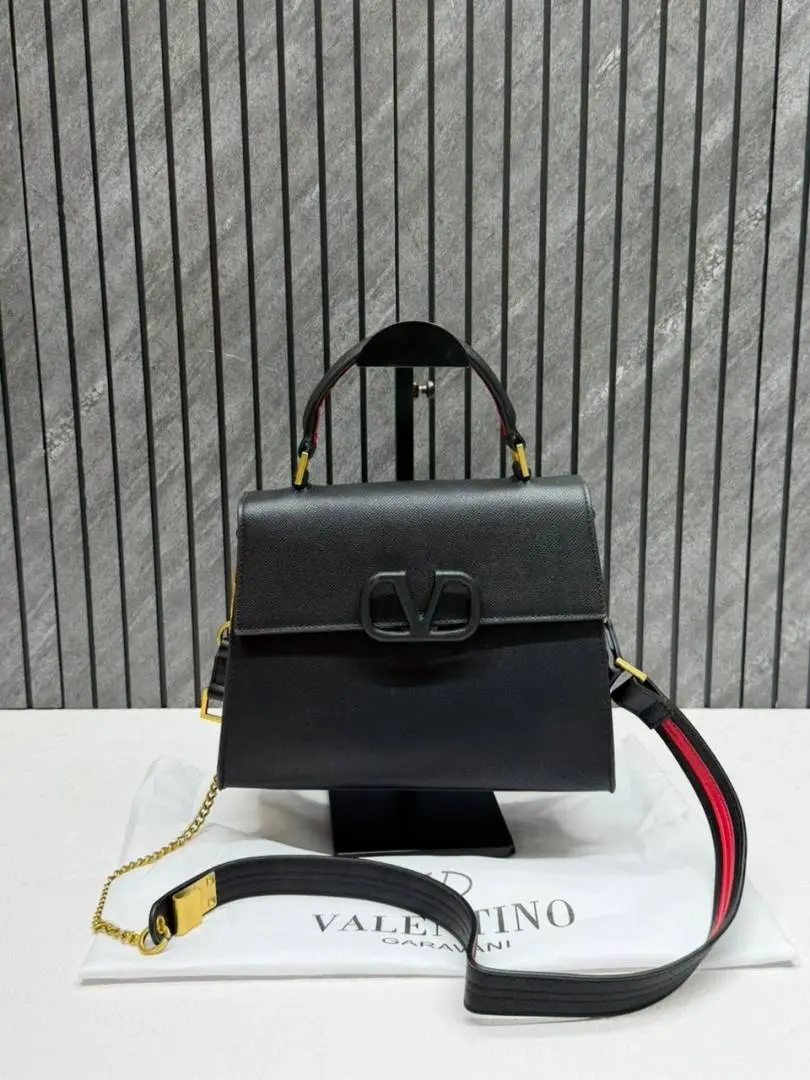 Valentynoo Black VSling TopHandle ShoulderBag With dustCover - Image 10