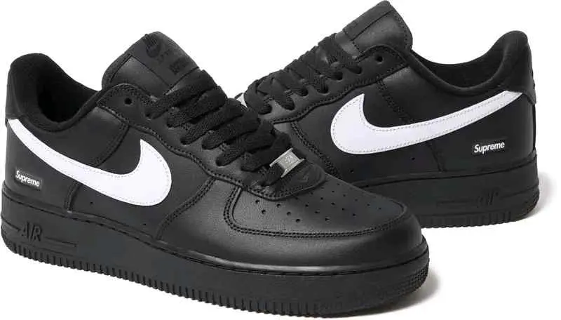 Supreme x Nikkee AirForce 1 Low Black White - Image 6