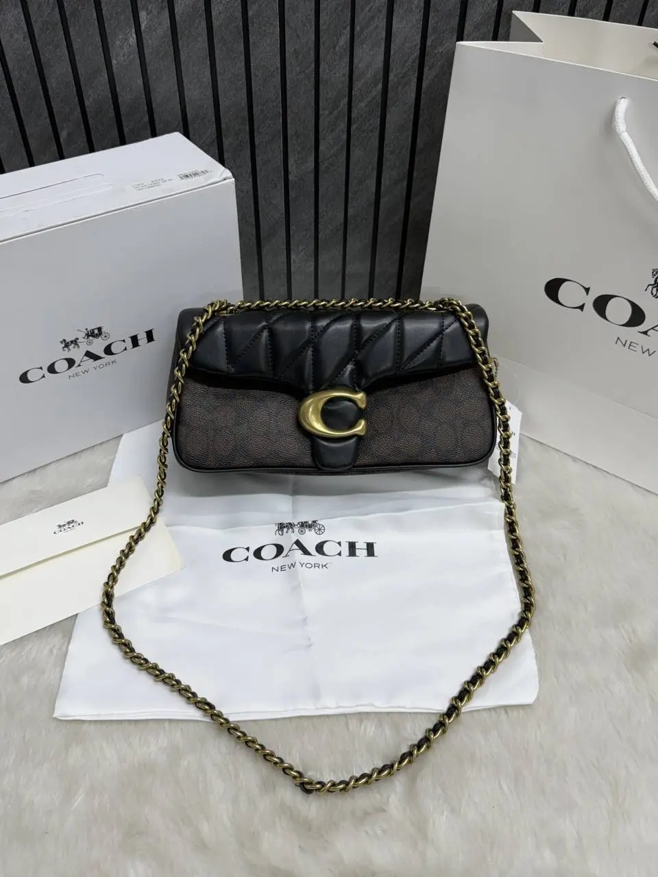 Coach Tabby 26 Quilted Highend Quality Coded With OriginalBox CarryBag Premium - Image 6