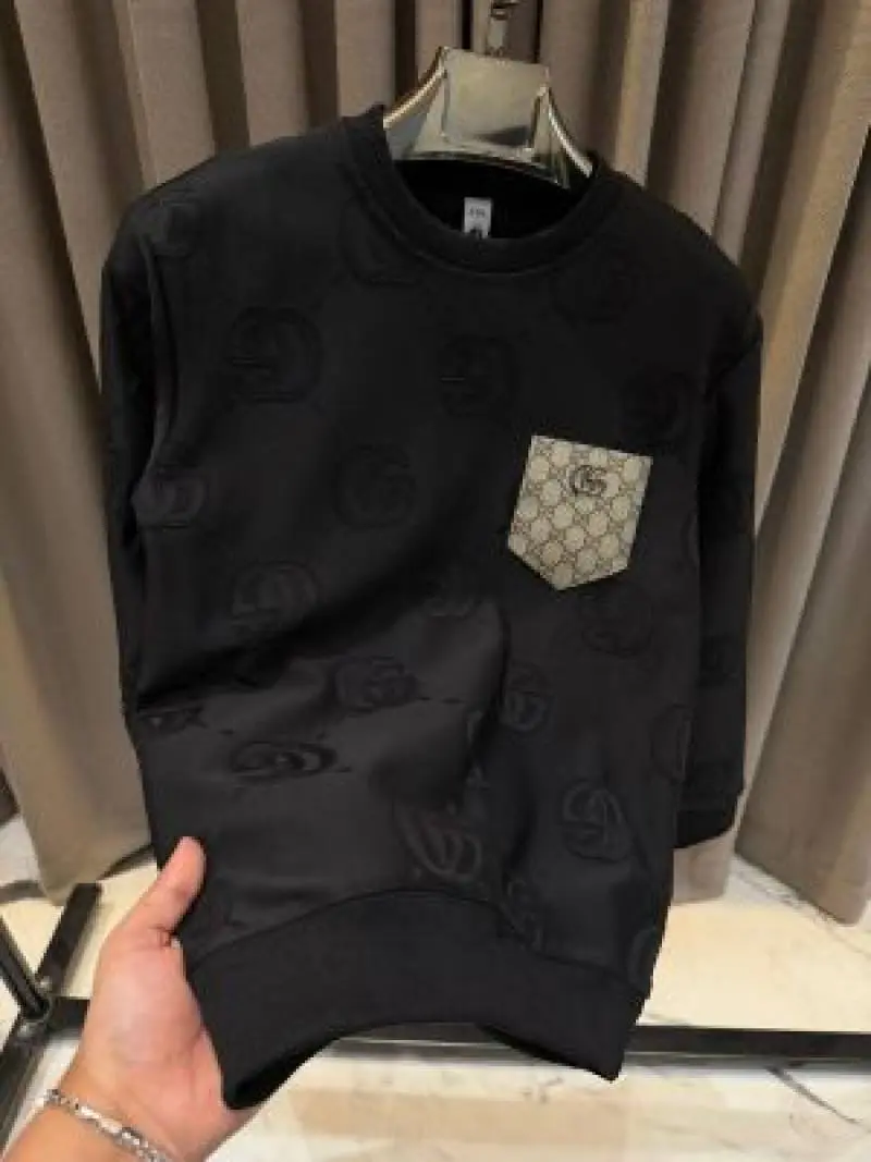 Gucci GG Full Monogram Sweatshirt Black - Image 3