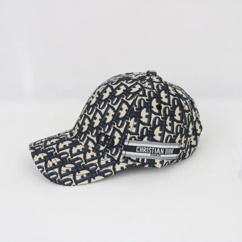 Dior Cd Oblique Monogram Premium Unisex Cap ( With Safety Box ) Blue - Image 2