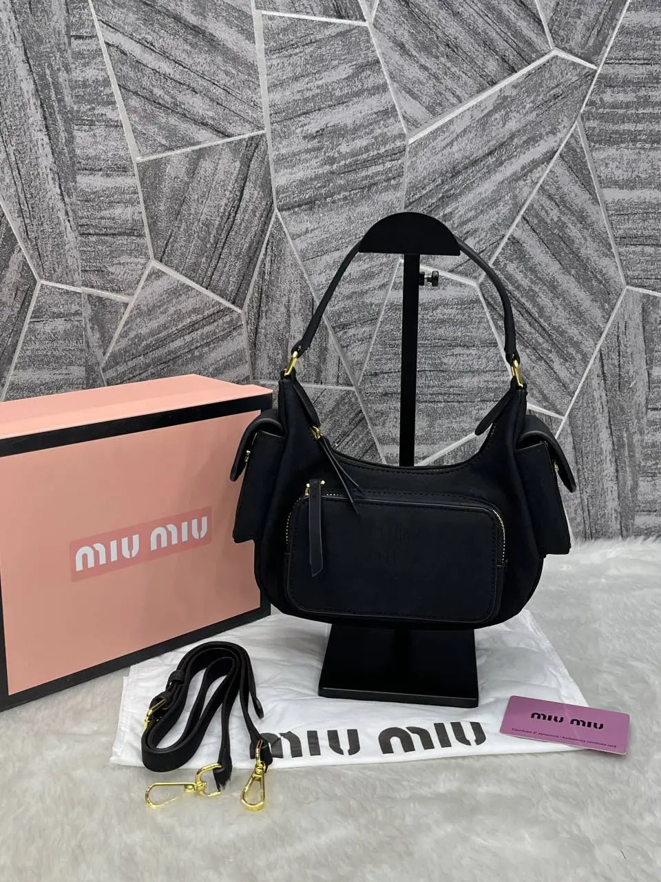 Miu Miu Multi Pocket Shoulder Bag With Original Box & DustCover - Image 3
