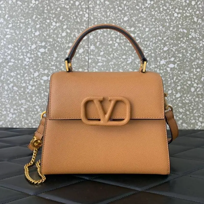 Valentynoo Tan-Brown VSling TopHandle ShoulderBag With DustCoverhut - Image 3