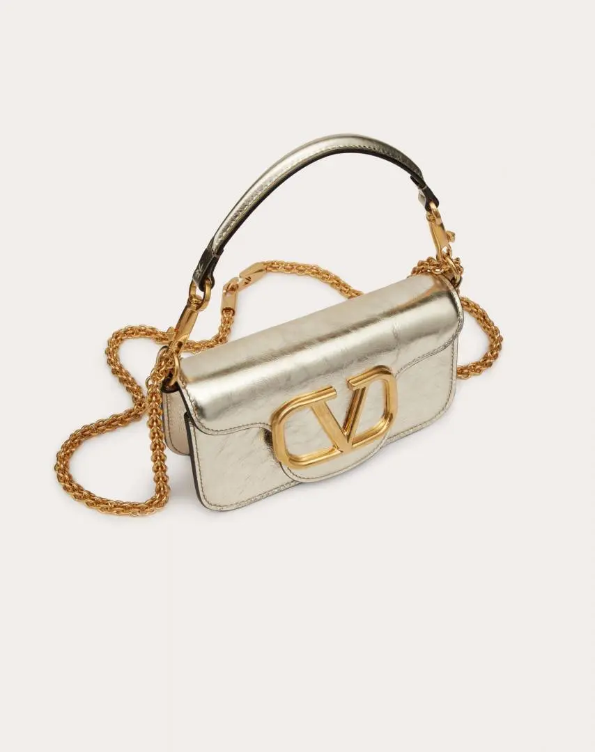 Valentino VLogo Silver Small ShoulderBag With OriginalBox DustCover - Image 5