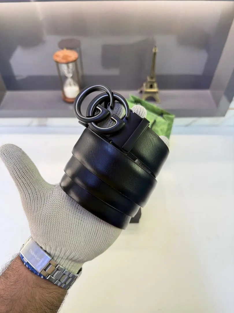 Gucci Black Silver Premium Quality Belt Fa 1304