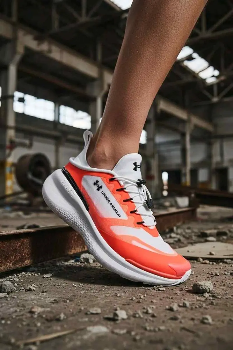 underr Armourr Nova Slipspeed White Orange - Image 6