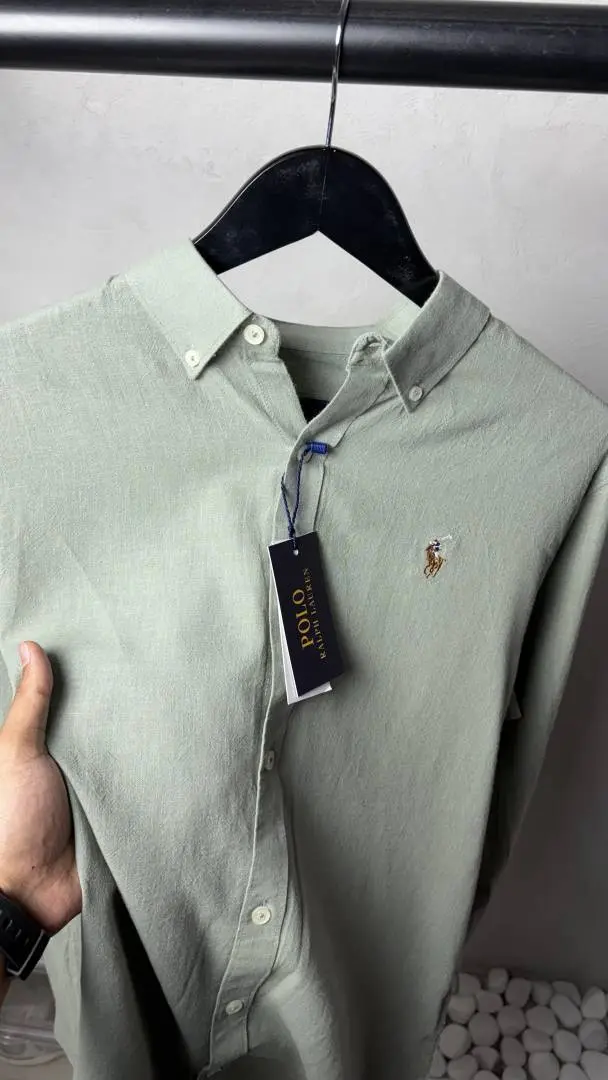 High Quality Linen Shirt By Ralp Laure n 3083 - Image 3