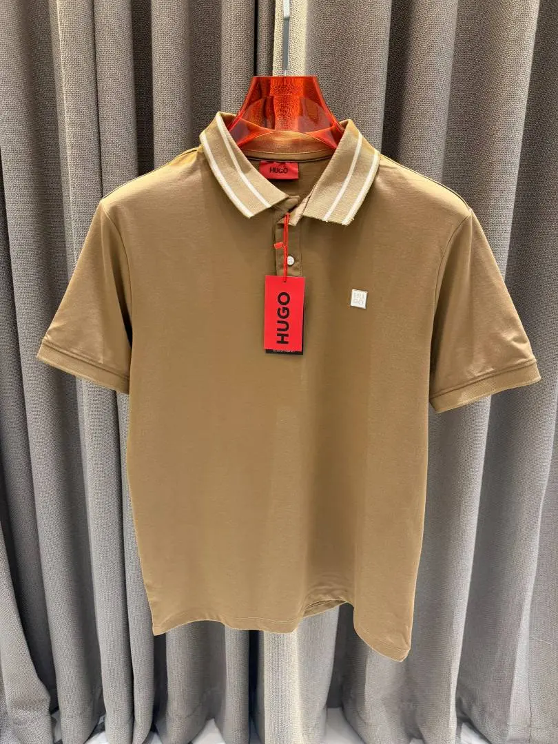 Boss Chest Logo Polo T-shirt Brown - Image 2