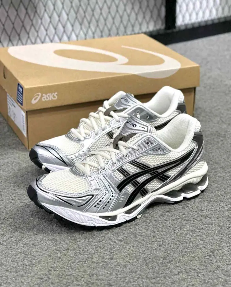 Asics Gel-Kayano 14 Cream Black Metallic Plum - Image 6