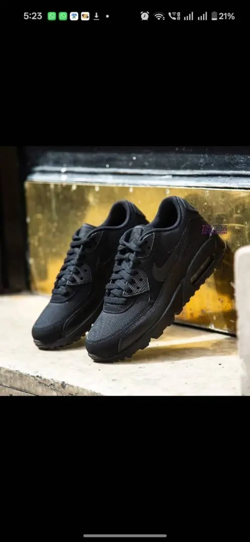 Nike Airmax 90 Tripple Black - Image 2