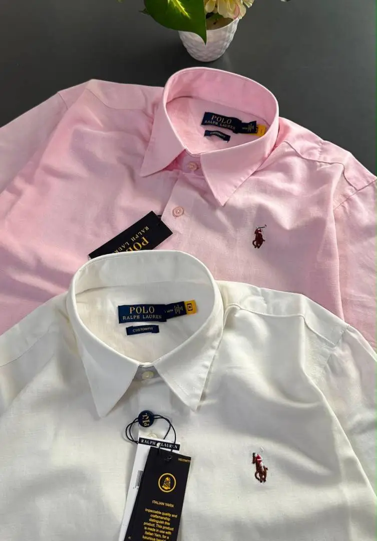 Ralph LAUREN P-OLO IMPORTED STORE ARTICLE SHIRT LINEN FABRIC - Image 6