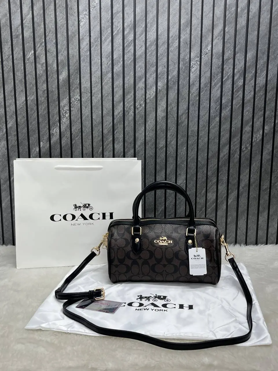 Coach Rowan Long Satchel Bag With OriginalCarryBag DustCover - Image 6